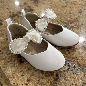 Girls ballerina flats with pearls